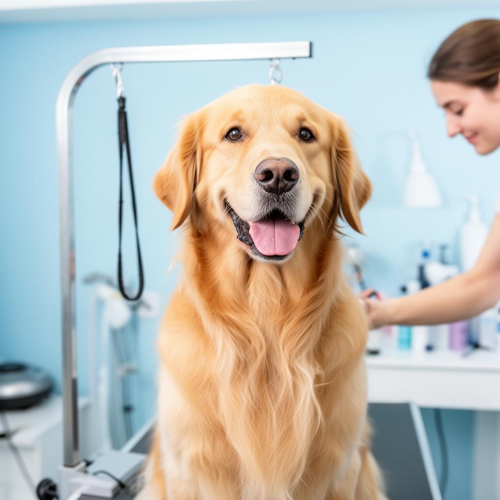 Cooper, a happy Golden Retriever