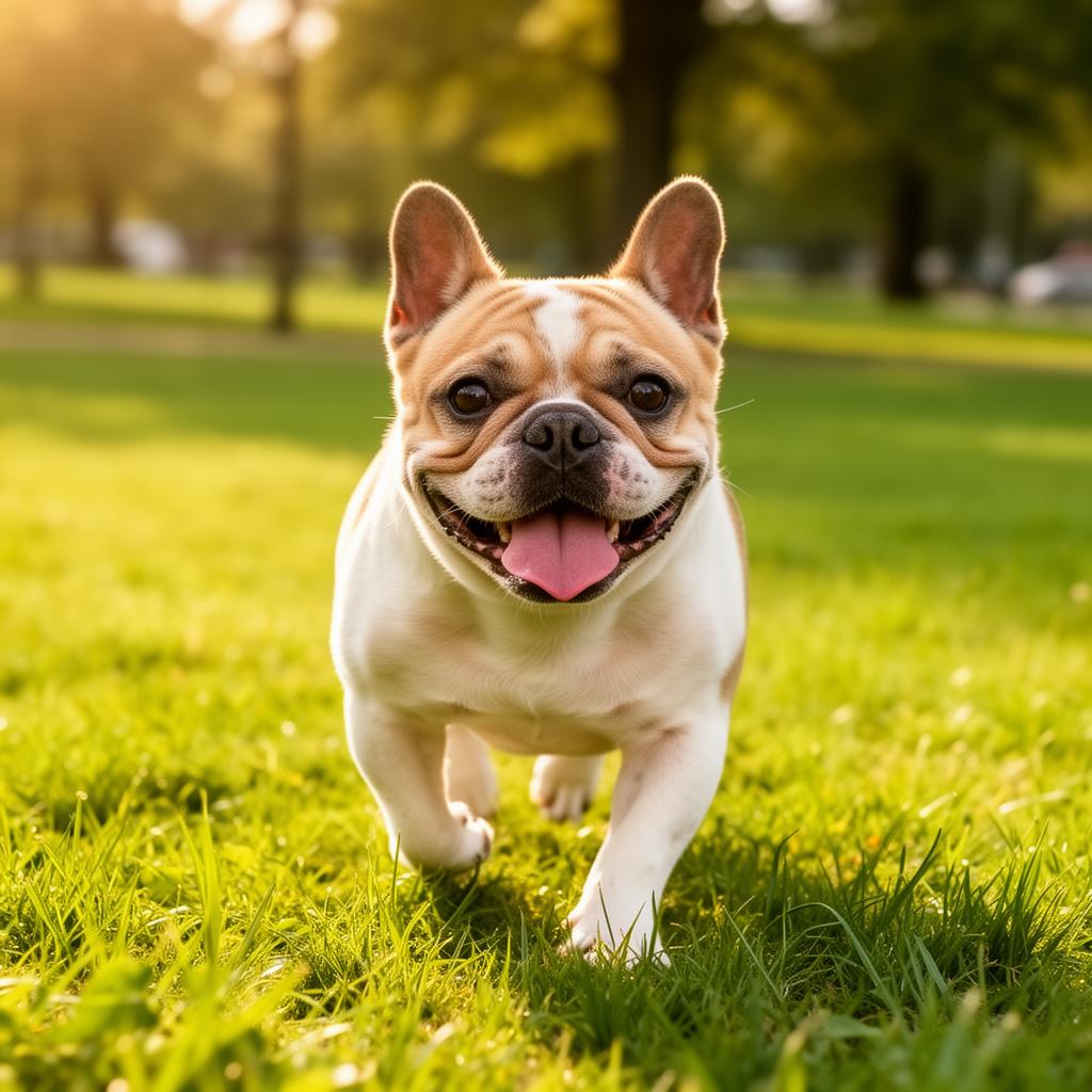 Bruno, a happy French Bulldog